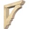 Ekena Millwork Balboa Slat Rough Sawn Bracket w/ Offset Brace, Douglas Fir, 6"W x 30"D x 30"H BKT0604X30X30BOA06RDF - alternate 1